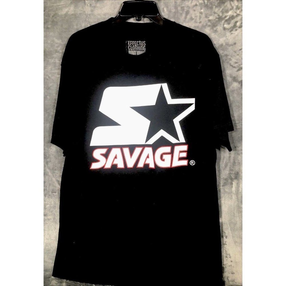 Infectious Clothing Savage Men’s T-Shirt Black Adult Size Large Shirt - Picture 1 of 8